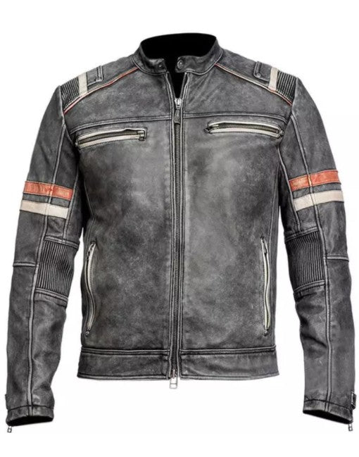 Men’s Desert Vintage Racer Leather Jacket