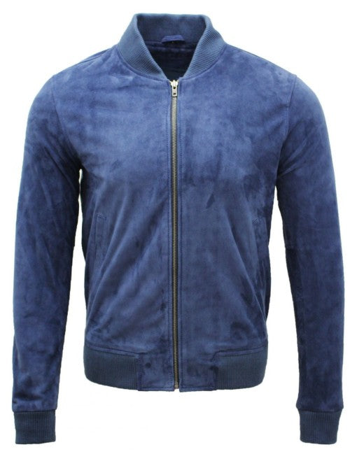 Premium Suede Bomber Leather Jacket