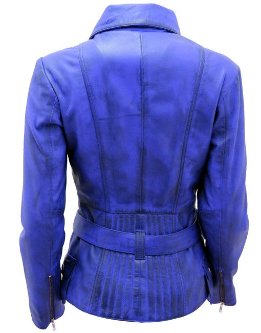 Womens Real Leather Parker Jacket