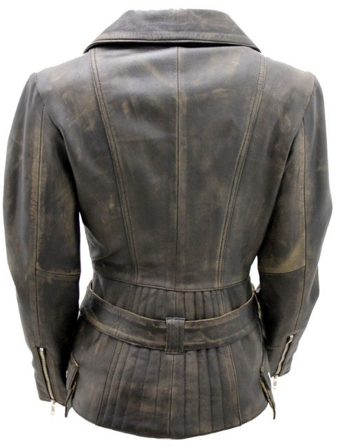 Womens Real Leather Parker Jacket