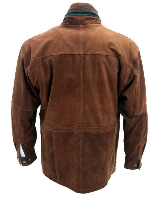 Mens Parker Nubuck Leather Jacket