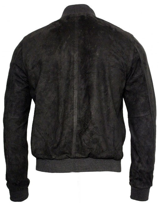 Premium Suede Bomber Leather Jacket