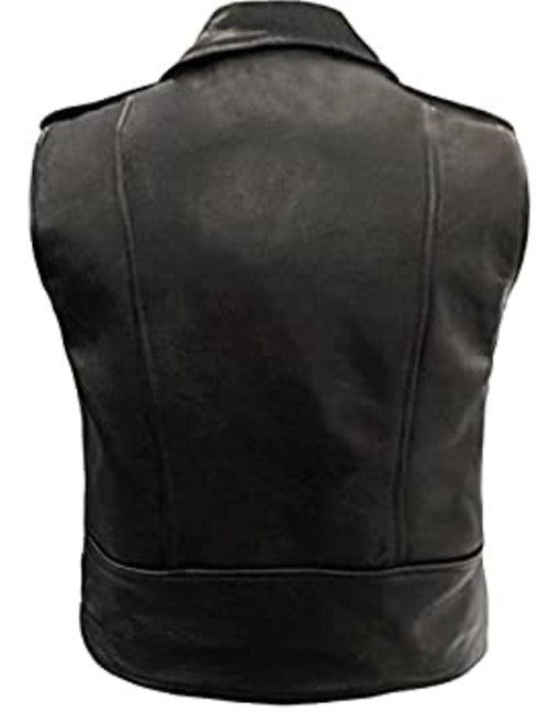 Mens Brando Leather Waistcoat