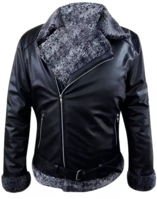 Mens Double Phase Brando Leather Jacket