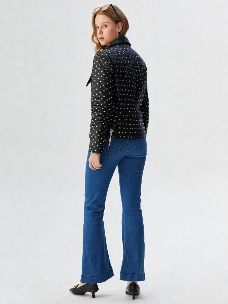 Stylish Studded Leather Jacket