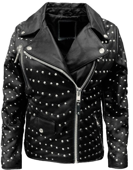 Stylish Studded Leather Jacket