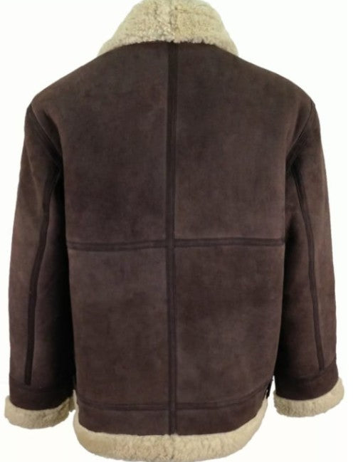 Men’s Aviator B3 Shearling Suede Leather Jacket