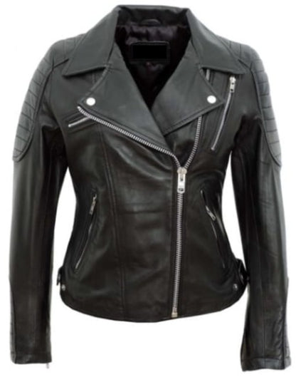 Zaz Womens Classic Leather Jacket