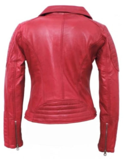 Zaz Womens Classic Leather Jacket