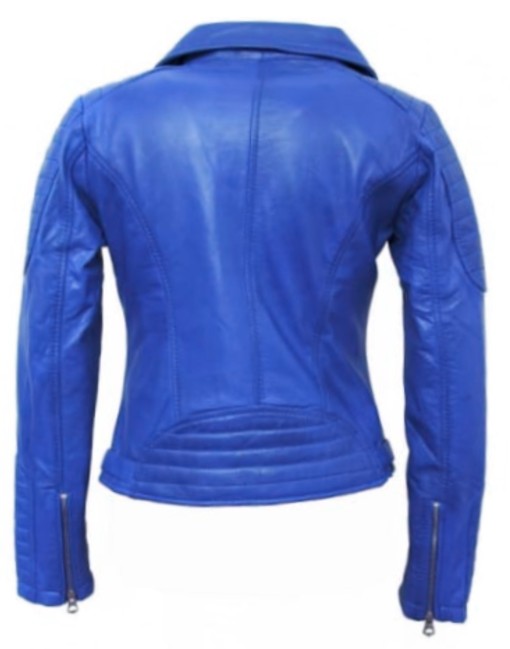 Zaz Womens Classic Leather Jacket