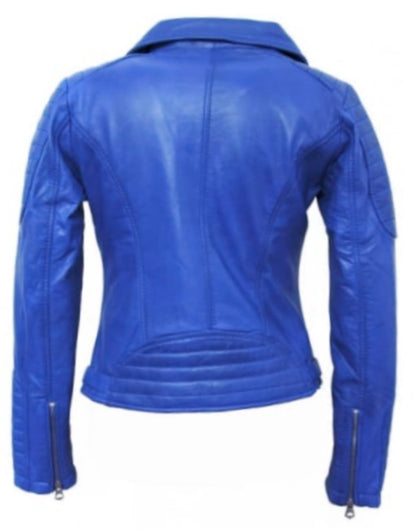Zaz Womens Classic Leather Jacket