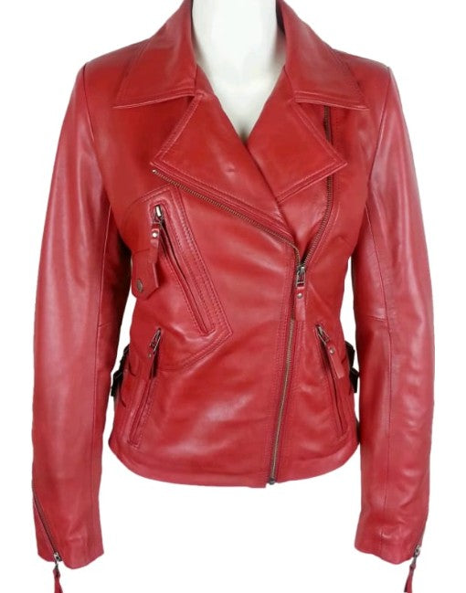 Womens Lambskin Genuine Leather Jacket