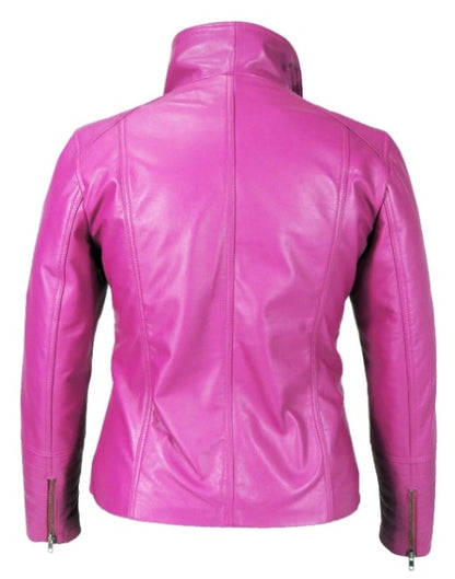 Pinky Classic Womens Leather Jacket