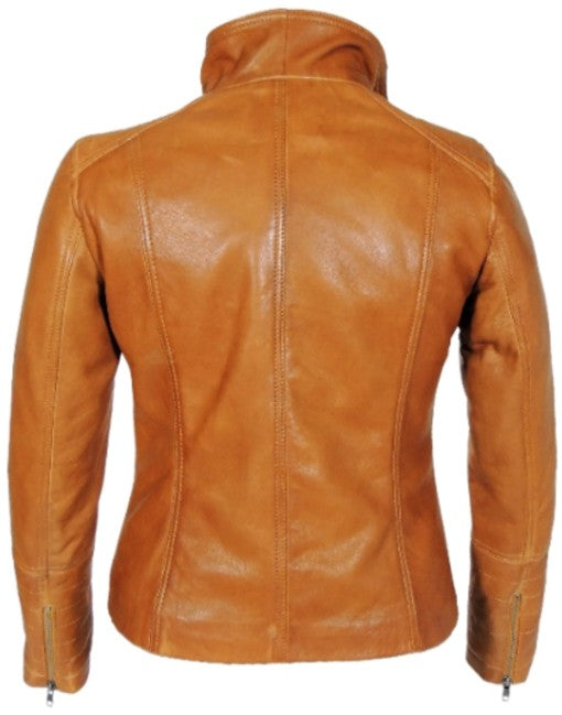 Pinky Classic Womens Leather Jacket