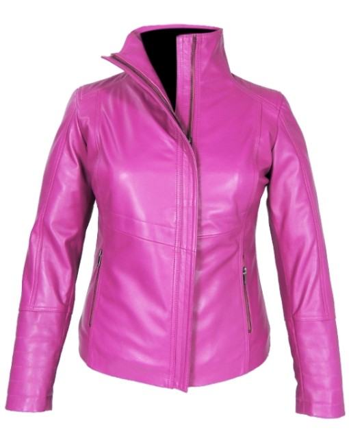 Pinky Classic Womens Leather Jacket