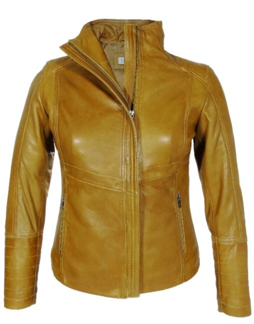 Pinky Classic Womens Leather Jacket