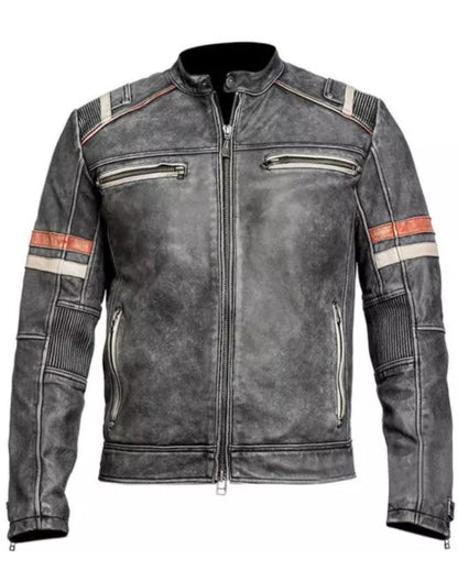 Men’s Desert Vintage Racer Leather Jacket