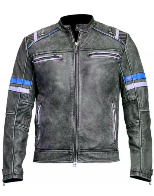 Men’s Desert Vintage Racer Leather Jacket