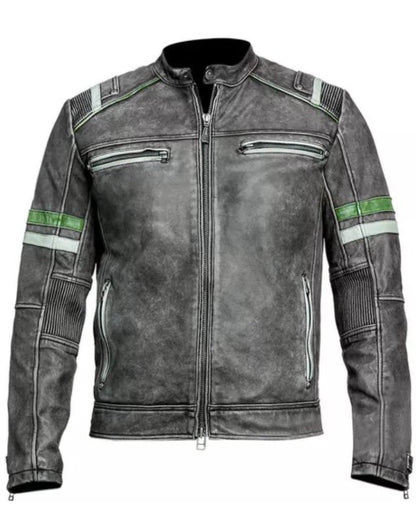 Men’s Desert Vintage Racer Leather Jacket