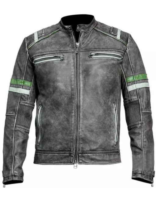 Men’s Desert Vintage Racer Leather Jacket