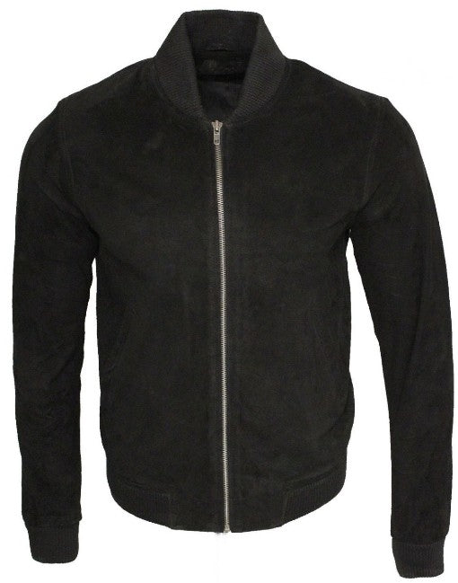 Premium Suede Bomber Leather Jacket
