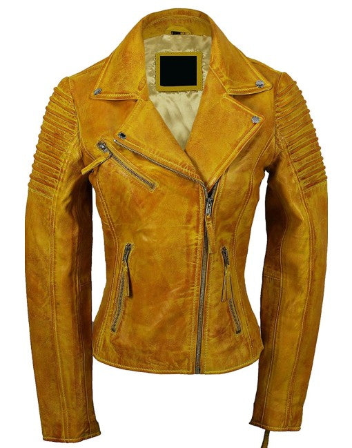 Hand-Waxed Leather Moto Jacket
