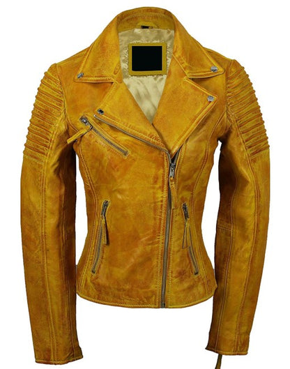 Hand-Waxed Leather Moto Jacket
