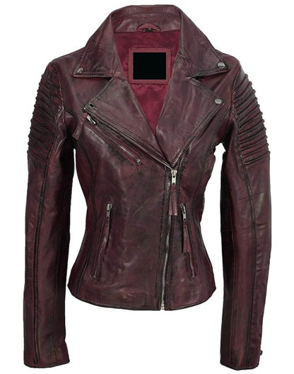 Hand-Waxed Leather Moto Jacket