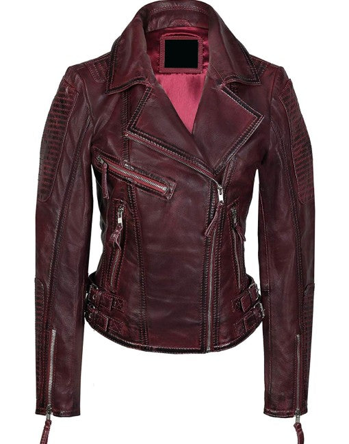 Vintage Two-Tone Quilted Leather Jacket