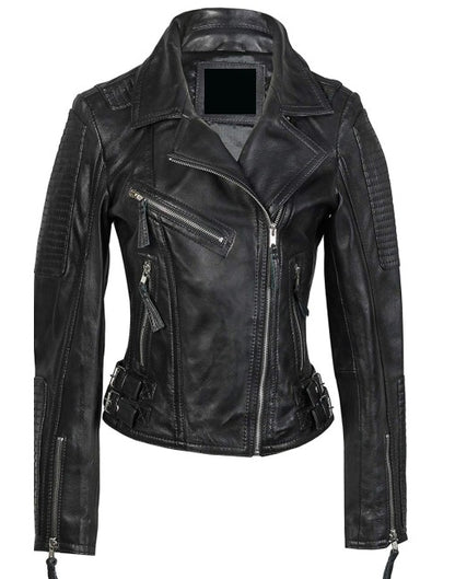 Vintage Two-Tone Quilted Leather Jacket
