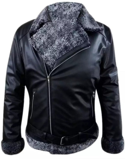Mens Double Phase Brando Leather Jacket
