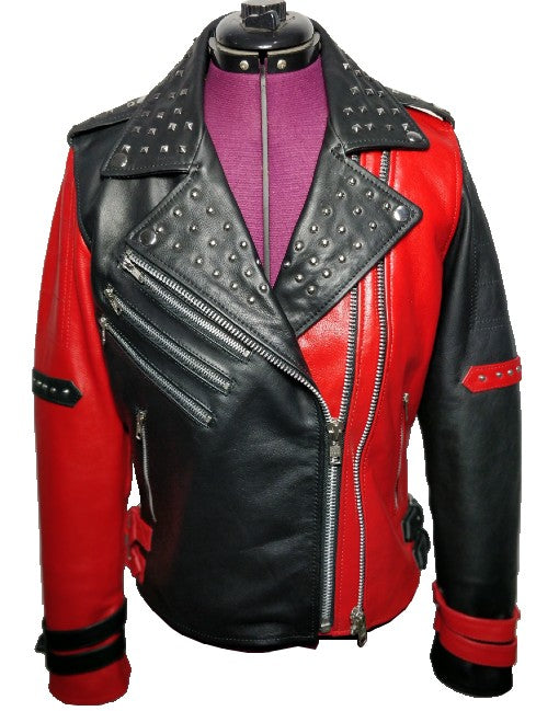 Womens Perfecto Style Vintage Leather Jacket