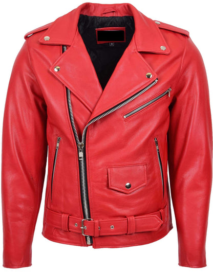 Mens Rockera Cow-Hide Leather Jacket