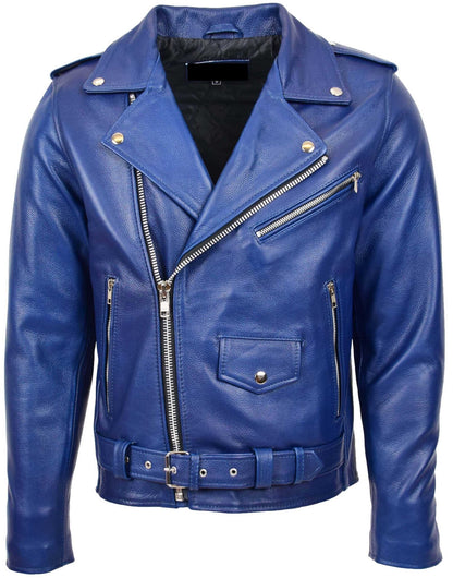 Mens Rockera Cow-Hide Leather Jacket
