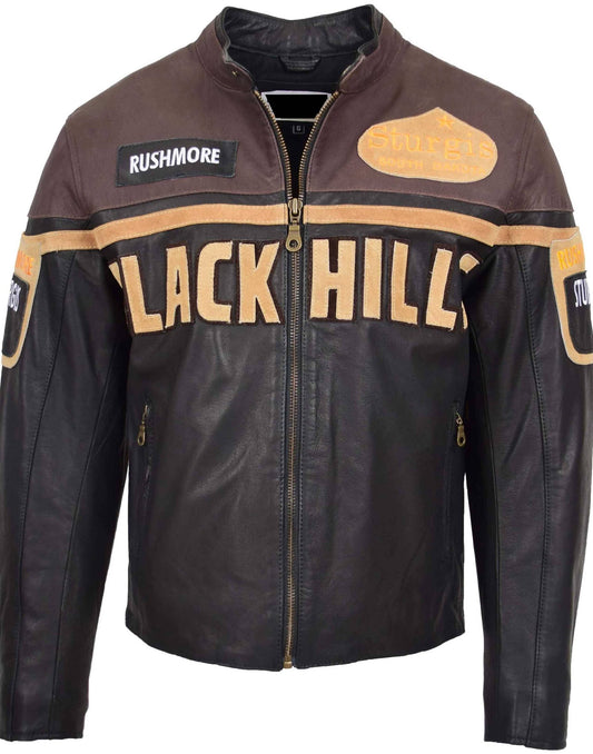 Black Hill Cafe Racer Leather Jacket