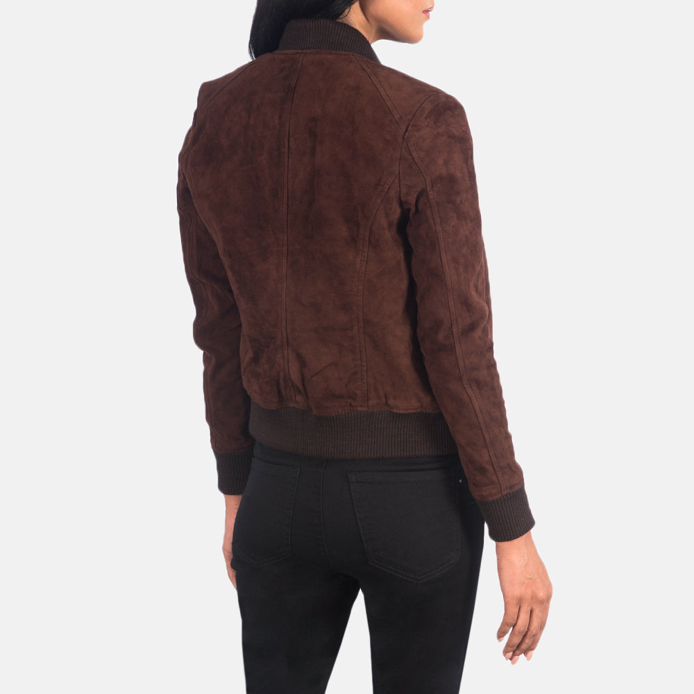 Women’s Premium Suede Bomber Jacket