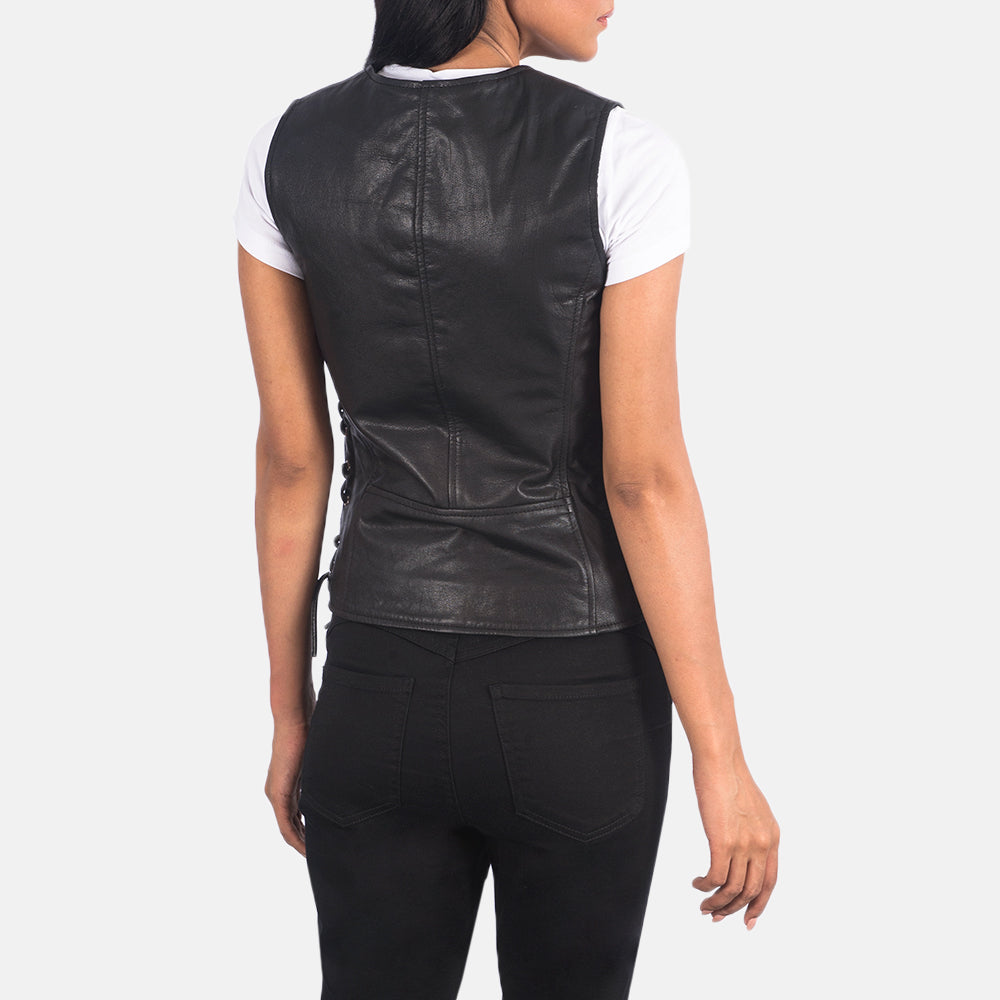 Women’s Side Lace Leather Vest