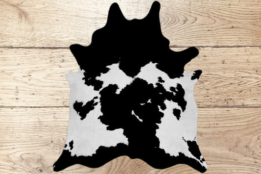 Black and White Cowhide Rug