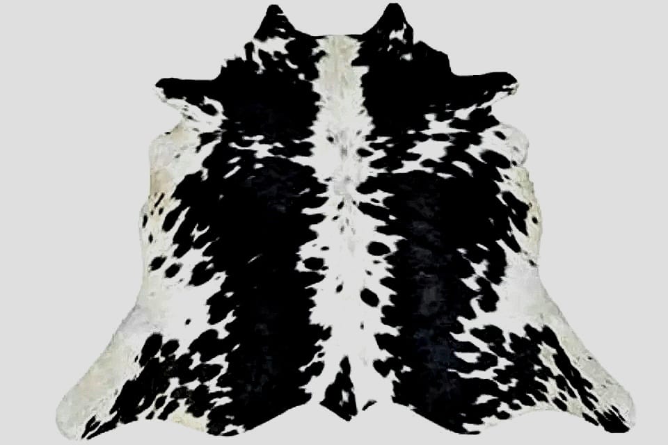 Black and White Cowhide Rug