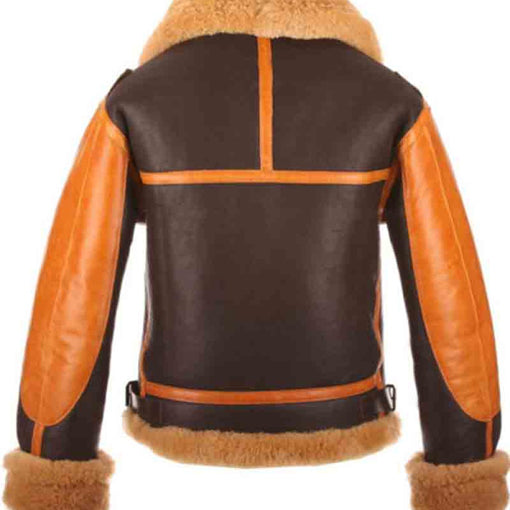 Men’s Aviator Bomber Raf B3 Leather Jacket