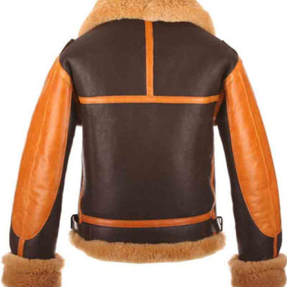 Men’s Aviator Bomber Raf B3 Leather Jacket