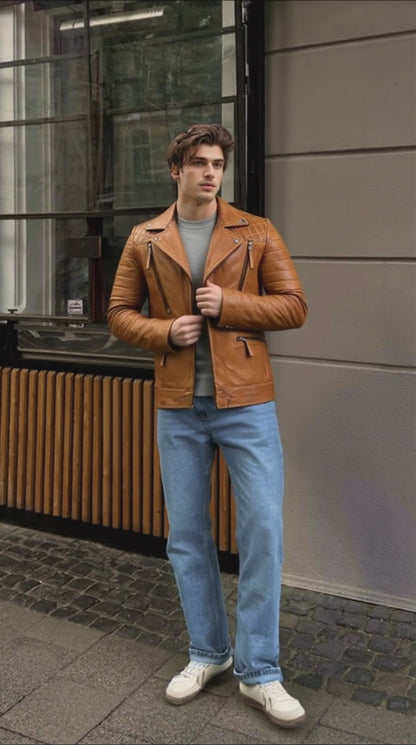 Iconic Hand-Waxed Sheep Leather Jacket