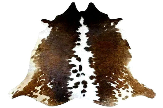 Tricolor Cowhide rug